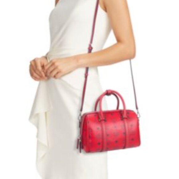 New with Tags MCM Aren Visetos Monogram Crossbody Top Handle Bag - Picture 3 of 7